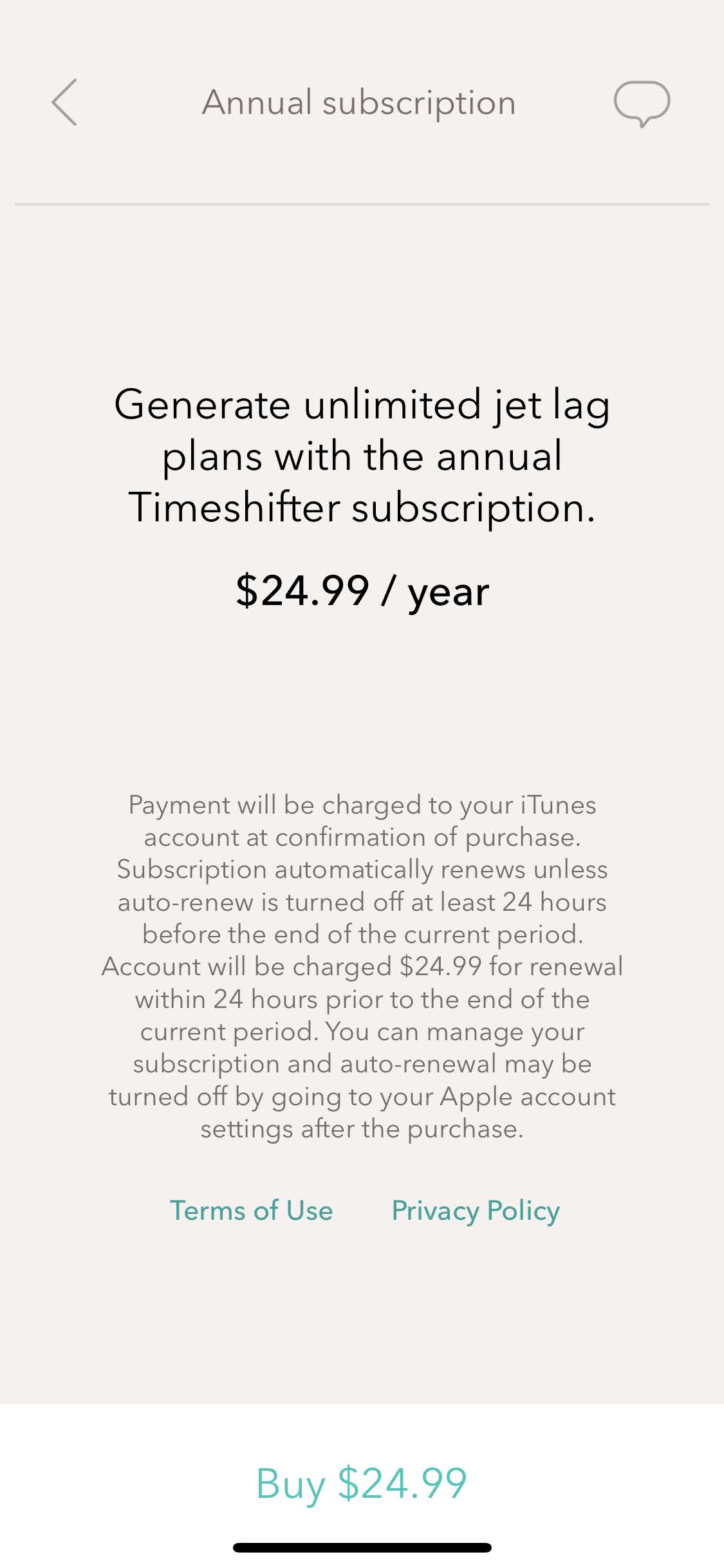 Timeshifter subscription paywall