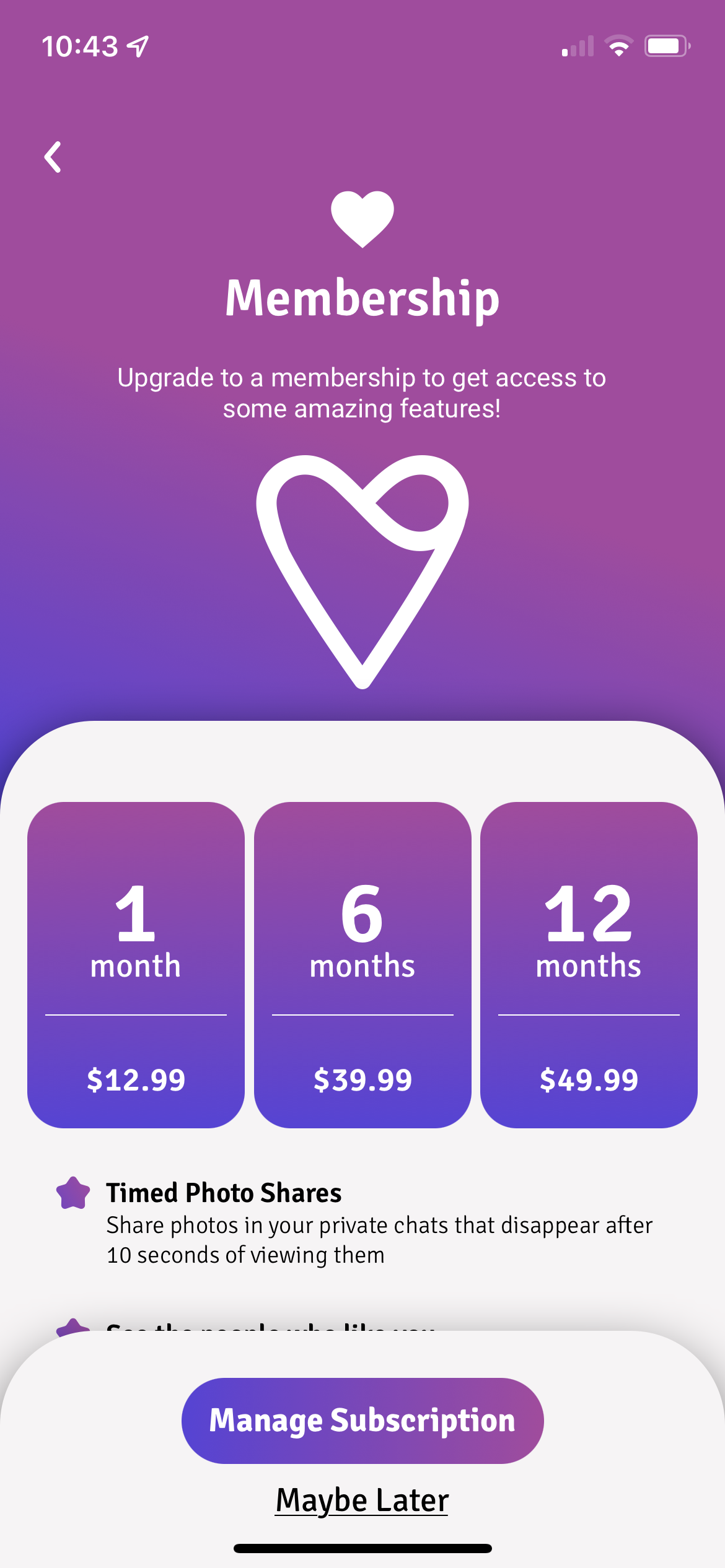 ITL: ENM Lifestyle Dating subscription paywall